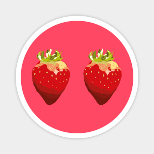 Strawberry Twins Magnet